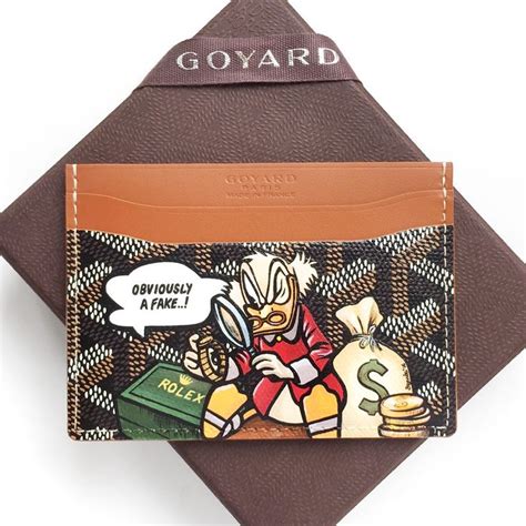 goyard donald duck card holder|how did donald duck die.